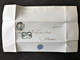 PORTUGAL, Circulated Cover « King Pedro V Cabelos Lisos », 1855 - Brieven En Documenten