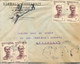 MADAGASCAR - LETTRE De VOHEMAR Vers MARSEILLE FRANCE -  1948 - AFFRANCHISSEMENT; N° 310 X 4 Ex. - Covers & Documents