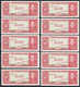 Bolivien - Bolivia 10 Stück á 100 Bolivianos 1962 Pick 164A UNC (1)   (89174 - Andere - Amerika