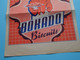 BOKADO Biscuits > Anno 19?? > Formaat 26 X 21,5 Cm. ( Zie / Voir Scan ) Document Plier / Gevouwen / Bend ! - Publicités