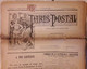 Journal Magazine PARIS POSTAL,10 Janvier 1892, Affranchi SAGE 2c ,Timbres Argentine,partition Chansons , Annonces ..22 P - Französisch (bis 1940)