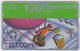 UK (L&G) - Christmas 1990. Balloon, 100 Units, CN : 029C, Used - BT Emissioni Commemorative