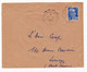 Lettre 1954 Cachet Ambulant Convoyeur De Ligne Nevers à Paris Marianne De Gandon 15F - 1945-54 Marianne Of Gandon