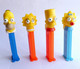 4 FIGURINES PEZ SIMPSON 2000 4.966.305 HOMER BART LISA MAGGIE - Pez