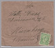 LUXEMBOURG - 5c Adolphe Sole Use - Wrapper To Bavaria In 1898 - 1895 Adolphe Right-hand Side