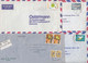 Turkey. Airmail / Recomended, 16 Letters Send To Denmark. Ca. 1936-1975 - Poste Aérienne