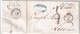 1860 - LETTRE De GENOVA => NICE Avec RARE ENTREE Par NICE ROUGE ! (VOIE TERRESTRE Par VINTIMILLE) - Entry Postmarks