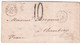 1861 - ETATS PONTIFICAUX -  ENTREE E.PONT 1. S.E. Par MARSEILLE ! ENVELOPPE De BRACCIANO => CHAMBERY - Entry Postmarks