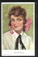 Künstler-AK Chicky Spark: Blühende Rosen, Hübsche Junge Frau - Spark, Chicky