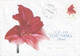 A9612- RED FLOWER, BAIA MARE 2002  SENT TO TURDA, ROMANIA COVER STATIONERY - Autres & Non Classés