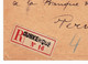 Lettre Recommandée 1920  Dunkerque Nord Verviers Belgique Semeuse + Merson - 1900-27 Merson