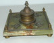 BEL ENCRIER BRONZE ET ONYX STYLE EMPIRE XIX COLLECTION BUREAU INKWELL COLLECTION DECO VITRINE - Inkwells