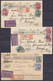 Lot De 3 Cartes Recommandées Remboursement Affr. 25pf Càpt METZ 1906, 1910 & 1911 Pour REDINGEN (Redange) - étiq. "Nachn - Other & Unclassified