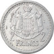 Monnaie, Monaco, Louis II, 2 Francs, 1945, TTB, Aluminium, KM:121 - 1922-1949 Louis II