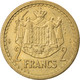 Monnaie, Monaco, Louis II, 2 Francs, 1943, Paris, TTB, Aluminium, Gadoury:MC134 - 1922-1949 Louis II