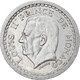 Monnaie, Monaco, Louis II, 2 Francs, 1943, TB+, Aluminium, Gadoury:MC 133 - 1922-1949 Louis II