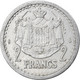 Monnaie, Monaco, Louis II, 2 Francs, 1943, TB+, Aluminium, Gadoury:MC 133 - 1922-1949 Louis II