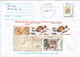 A9676- OTTER ANIMAL - MUSTELA ERMINEA USED STAMPS ON COVER, ROMANIA TIMISOARA COVER STATIONERY, PETRESTI 2001 - Andere & Zonder Classificatie