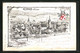 Lithographie Erbach I. O., Panoramablick Auf Den Ort, Wappen - Erbach