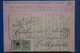 V6 ESPAGNE BELLE LETTRE  1874 CATALUNA BARCELONA  POUR ORTIGOSA+ BORD FEUILLE CACHET GRILLE+   + AFFRANCH. INTERESSANT - Covers & Documents