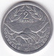 Nouvelle-Calédonie . 2 Francs 2004. Aluminium. - New Caledonia