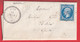 N°14 PC 197 AUVE MARNE CAD TYPE 22 BOITE RURALE G HERPONT POUR EPENSE - 1849-1876: Klassieke Periode