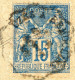 5 Aout 1899 Sage 15c Y.T.n°101 Sur Enveloppe Illustrée "au Bon Diable"cachet Convoyeur Uzes à Remoulin - 1877-1920: Semi-Moderne