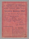 Marseille. Fédération Française De Pétanque Et Jeu Provençal, Carte Licence Senior 1960. En L'état, Voir Scans (10356) - Boule/Pétanque