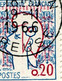 21990 FRANCE N°1282f °(Yvert) 20c. Marianne De Cocteau : Bonnet Allongé (rouge Décalé Vers Le Haut Type II) 1961 TB - Lettres & Documents