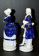 Delcampe - STATUETTE COUPLE MARQUIS MARQUISE PORCELAINE  Peinte à La Main XXe Déco Vitrine Collection - Sonstige & Ohne Zuordnung