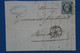 V10 FRANCE  BELLE LETTRE   1853   LYON  A  RIVE   + N 10  + AFFRANCH. INTERESSANT - 1852 Louis-Napoléon