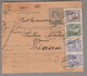 Liechtenstein Portomarken 1911-04-07 Schaan 4 Heller Mi#36 (AT) Auf Paketkarte Aus Feldkirch - Segnatasse