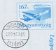 BOEING 737 MALÉV Airplane Airliner 2001 Hungary AIR MAIL PAR AVION Postal Stationery 167 Ft Cover Letter Envelope FDC - Lettres & Documents