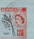 Jamaïque 1961. Aérogramme 6 D Colibri à Tête Noire, Doctor Bird. Vineyard Town Au Danemark RRR Utilisé - Kolibries