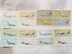 Plane, Airplanes, Cathay Dragon & Cathay Pacific Airlines, Lot Of 11 Hong Kong Cathay Pacific Airways Aircraft Stickers - Autocollants