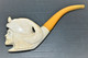 PIPE ANCIENNE TETE MAHARADJA En ECUME Objet Du Fumeur De Collection VITRINE - Porcelain Pipes