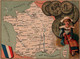 Chromo - Cartes De L'Europe Vers 1880 - Carte De La France (sans L'Alsace-Lorraine) Et Monnaie - Other & Unclassified