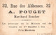 Chromo Enfants Militaires (Marin) Publicité A. Pouget, Marchand Boucher, Rue Des Abbesses, Paris - Autres & Non Classés