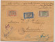 LETTRE CHARGÉE MADAGASCAR TAMATAVE 20,50 ET 1F ANTSIRABÉ LOCAL 1924 - Lettres & Documents