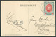 N°132 - 5 Centimes Croix-rouge Albert Ier, Obl. Sc BAARLE-HERTOG * Sur CV  (MOLENSTRAAT - Animation)  Su 11-VII-1915 Ver - Other & Unclassified