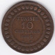 PROTECTORAT FRANCAIS. 10 CENTIMES 1908 A .BRONZE - Tunesië