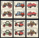 POLAND 1985 ERROR 2817 B3 DEVELOPMENT OF FIRE FIGHTING SERVICE ENGINES TRUCKS VEHICLES PAIRS NHM Transport Steam Firemen - Plaatfouten & Curiosa