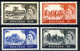 GRAN BRETAGNA 1955 Castelli Con Efficie Elisabetta II, De La Rue ** MNH LUX, Firme A. Diena, Cat UNIF. 283A/286A - Unused Stamps