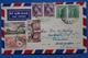 V12 AUSTRALIA BELLE LETTRE 1957 PAR AVION BROKEN POUR  MAURITIUS 3 PAIRES DE T.P   + AFFRANCH. INTERESSAN - Storia Postale