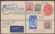 1949. New Zealand. HEALTH 2 D + 1 D + 3 Ex Georg VI On 6 D Georg VI REGISTERED Envelo... (MICHEL 308+) - JF421844 - Covers & Documents