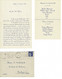 FACTURE-COURRIER- LETTRE : Correspondance A Boulogne Sur Seine , Lettre, Menu  , Jolie écriture. - 1900 – 1949