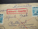 Jugoslawien 1950 Freimarken Mit Aufdruck FNR Nr. 604 (3) MeF Eilbote Express Rijeka - Stuttgart Schmiden Amerik Zone - Cartas & Documentos