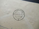 Delcampe - Jugoslawien 1950 Freimarken Mit Aufdruck FNR Nr. 604 (3) MeF Eilbote Express Rijeka - Stuttgart Schmiden Amerik Zone - Covers & Documents