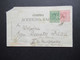 Serbien 1893 Kartenbrief K2 Mit Zusatzfrankatur Nach Wien An Einen Studenten Im Tier Arzt Institut Mit Ank. Stempel - Serbia