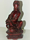 STATUETTE BOIS Gwanyin ASIE CHINE Yeux SULFURE Bois De Couleur Rouge COLLECTION - Holz